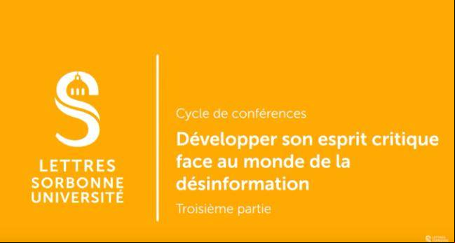 Développer son esprit critique face au monde de la désinformation Développer son esprit critique face au monde de la désinformation