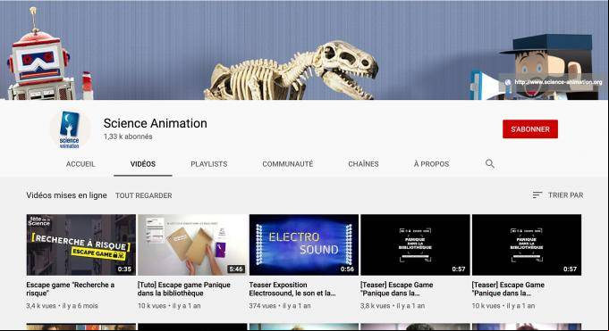 Science Animation sur YouTube Science Animation sur YouTube