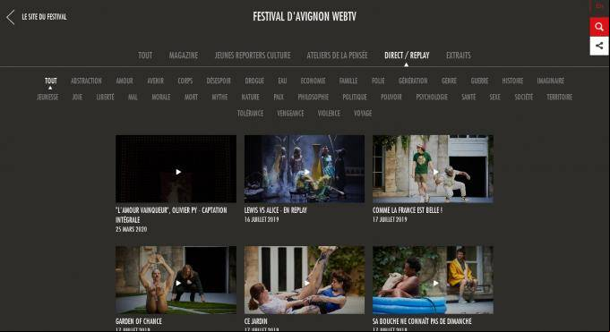 WebTV du Festival d'Avignon