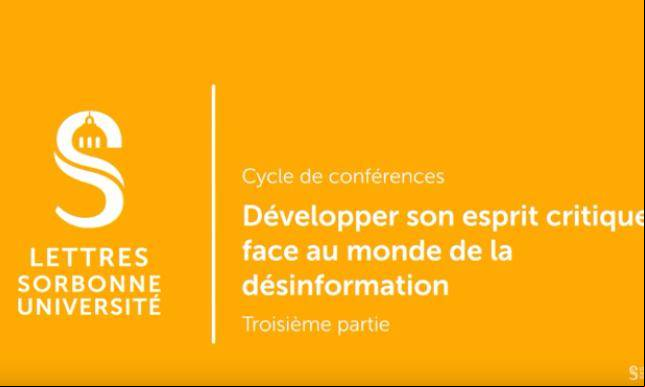 Développer son esprit critique face au monde de la désinformation Développer son esprit critique face au monde de la désinformation