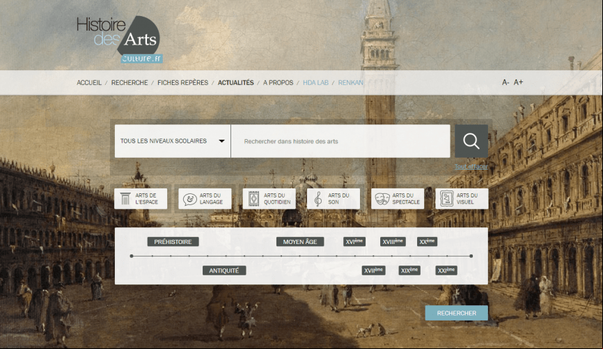 Histoire des arts